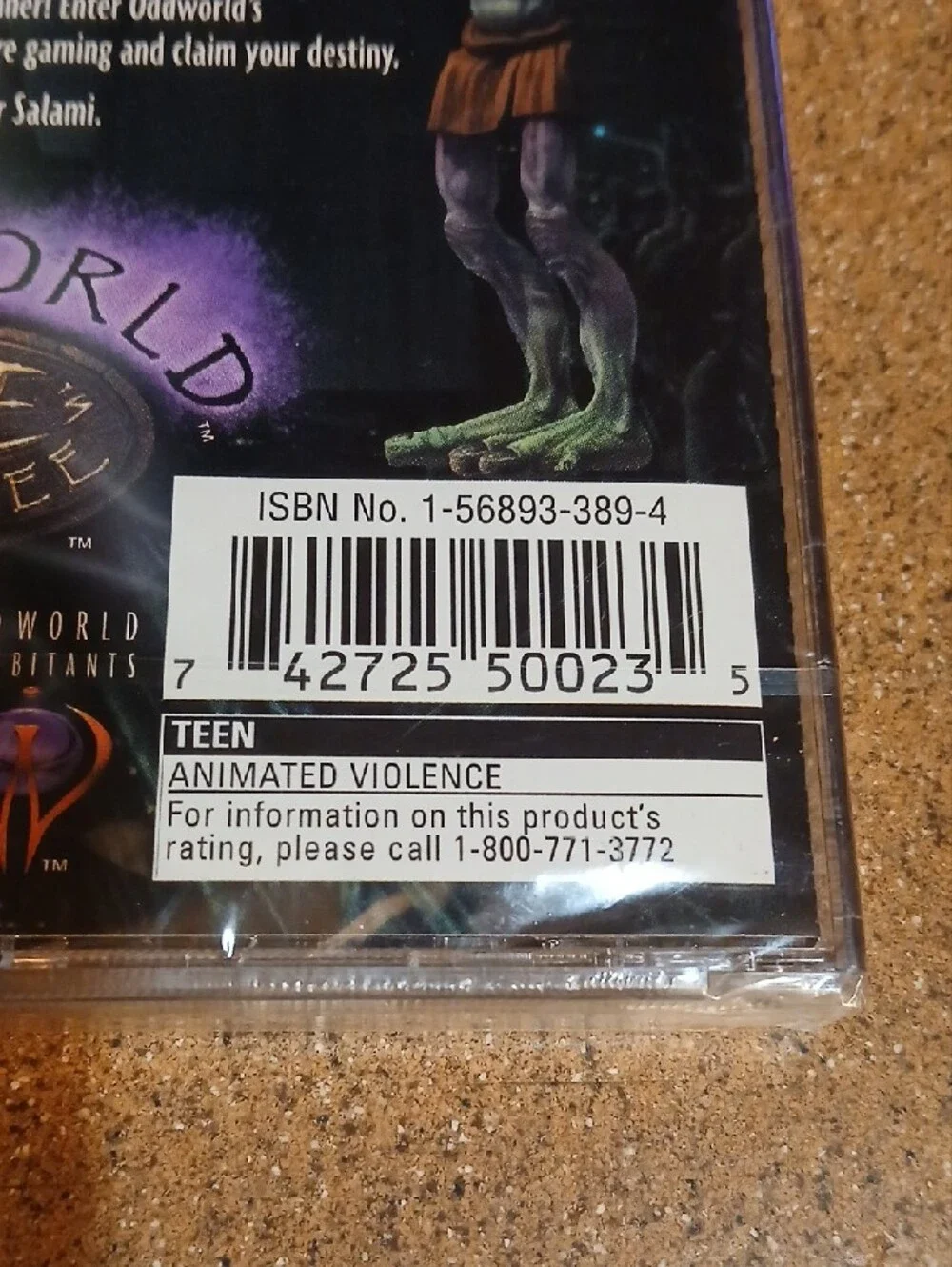 Sony Oddworld: Abe's Oddysee – Purple & Green Cover NEW